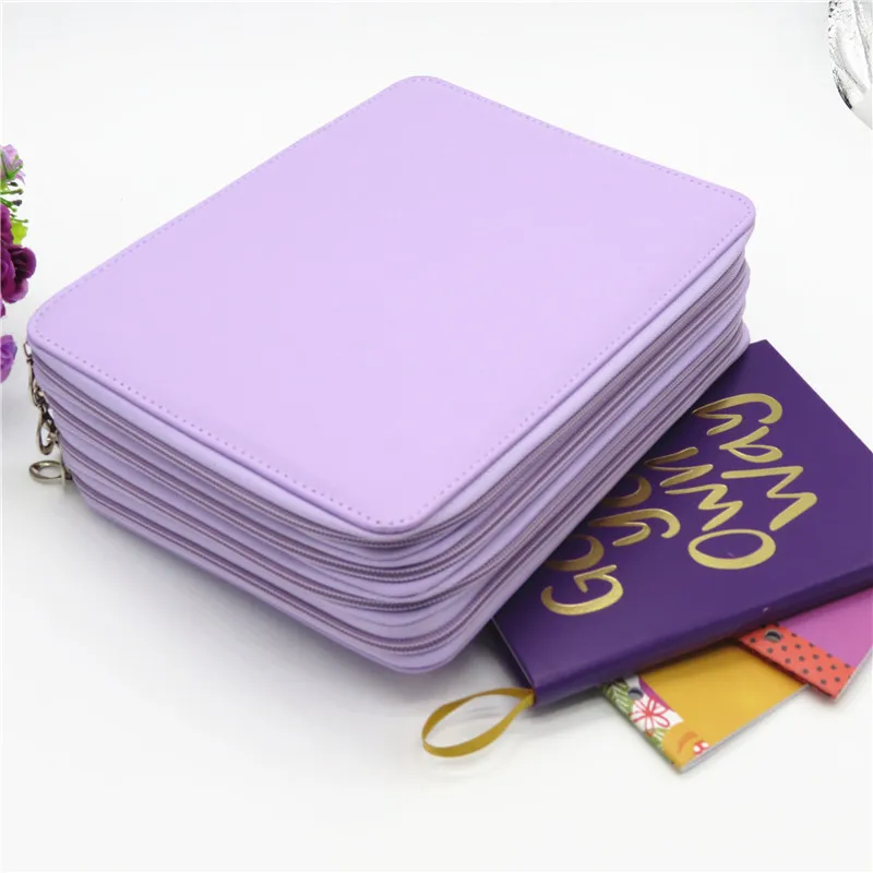 Online PU Leder Schule Bleistift Fall 184 Löcher Große Kapazität Farbige Bleistift Tasche Box Multi funktionale Pencilcase Für Kunst Liefert geschenk