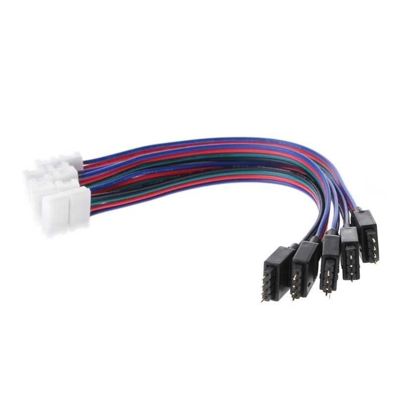 

5Pcs/set 15cm 4 Pin 4 Pin 5050 3528 LED RGB Strip Extension Connector Cable Wire
