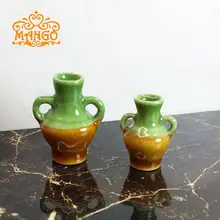 1/12 миниатюрный кукольный домик фарфоровый набор керамических ваз 2 шт