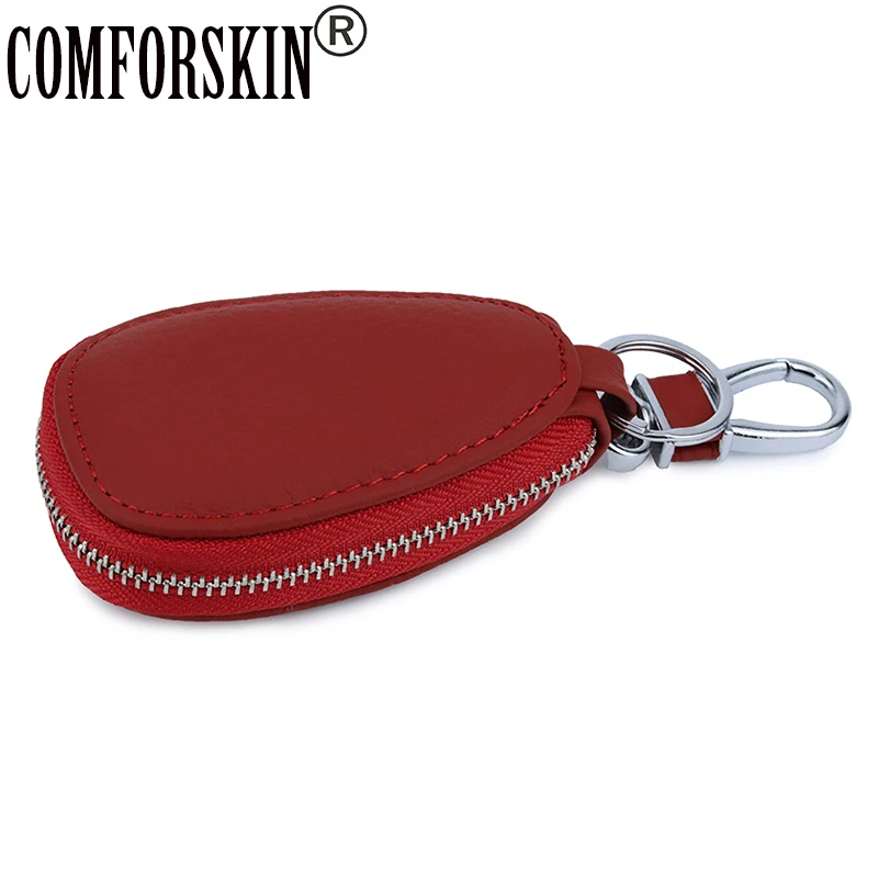 

COMFORSKIN Brand Premium The First Layer of Genuine Leather Key wallets New Arrivals Multi-function Key Case For Cars Key Holder