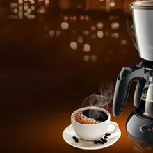 Кафе Американский Кофе машина американская бытовой Полный автоматической дистилляции брызгозащита капельного Кофе Maker