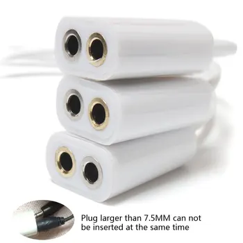 

Universal One In Two Headphones Audio Adapter Audio Cable 3.5mm Single-hole Jack Plug Plus Microphone Earphone Accessories