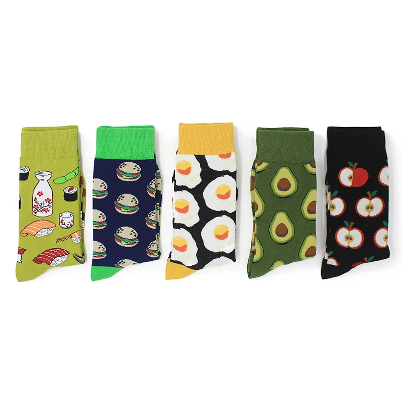 Avocado Omelette Burger Sushi Apple Plant Fruit Food Socks Short Funny Cotton Socks Women Winter Men Unisex Happy Socks Female Avocado Omelette Burger Sushi Apple Plant Fruit Food Socks Short Funny Cotton Socks Women Winter Men Unisex Happy Socks Female