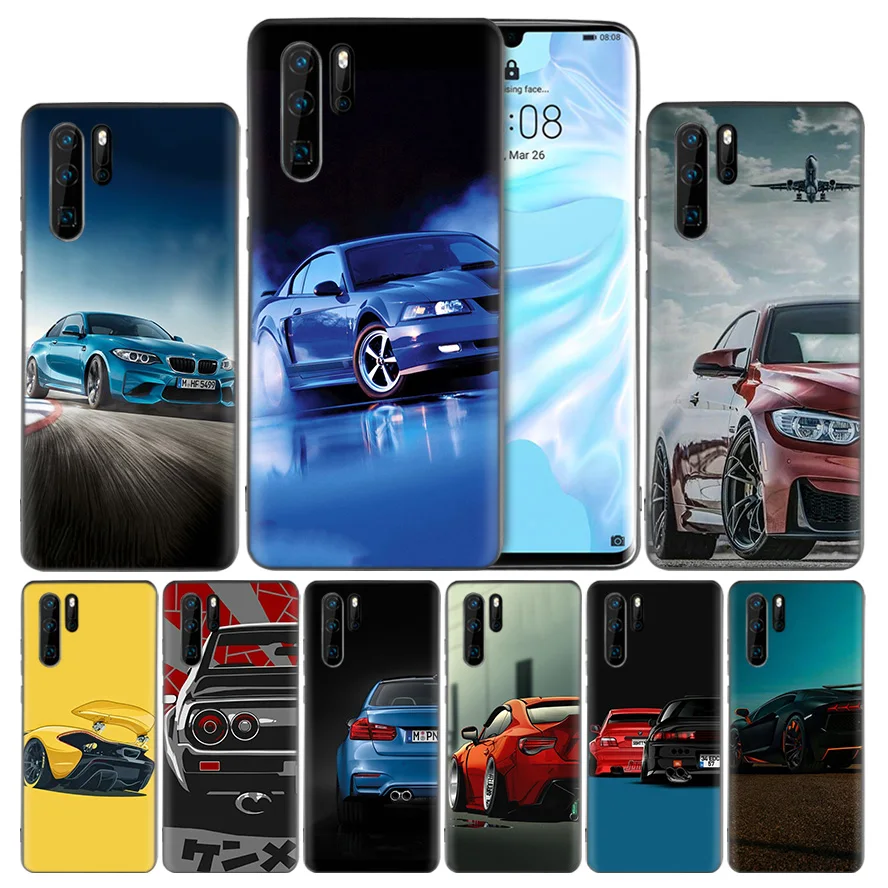 

Fashion bmw M3 Silicone Black Case Cover for Huawei Mate 20 10 P30 P20 P10 Lite Pro P Smart Plus 2019 Enjoy 9S 9E Nova 4E Fundas
