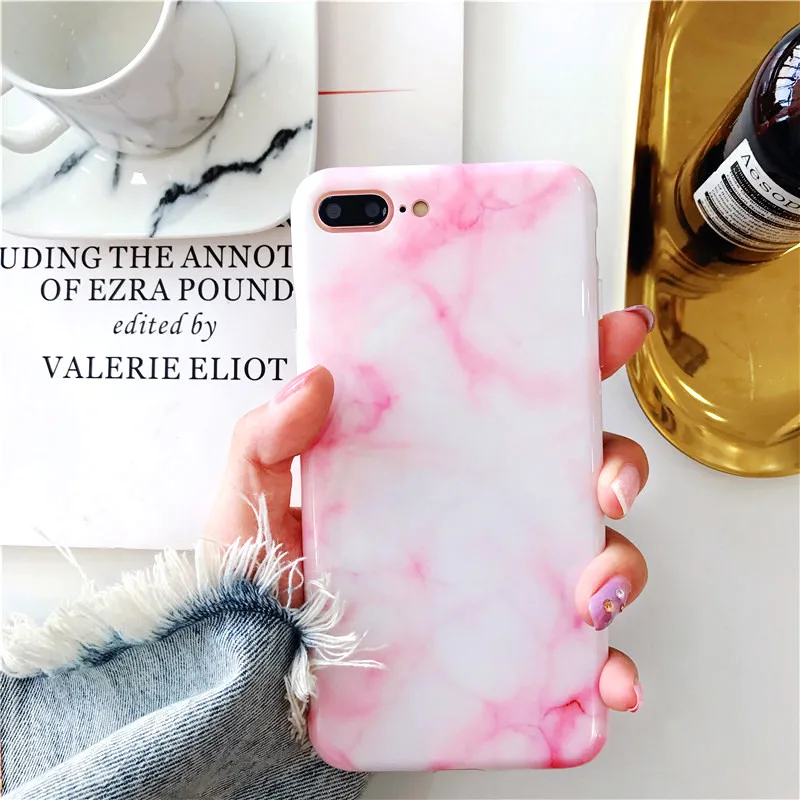 Роскошный Мраморный чехол Tzomsze для iPhone 7 X 6 6S 8 Plus XS MAX XR 7Plus Fundas|Бамперы| |