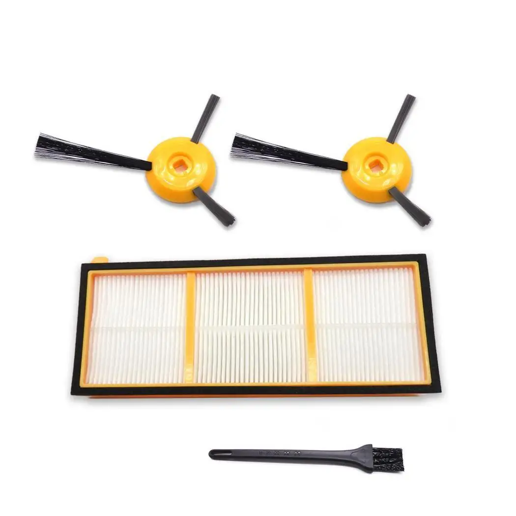 Sweeping Robot Side Brush Filter Net Vacuum Cleaner Parts Home Cleaning Tools Vacuum Cleaner Parts Yellow Black For Shark RV755