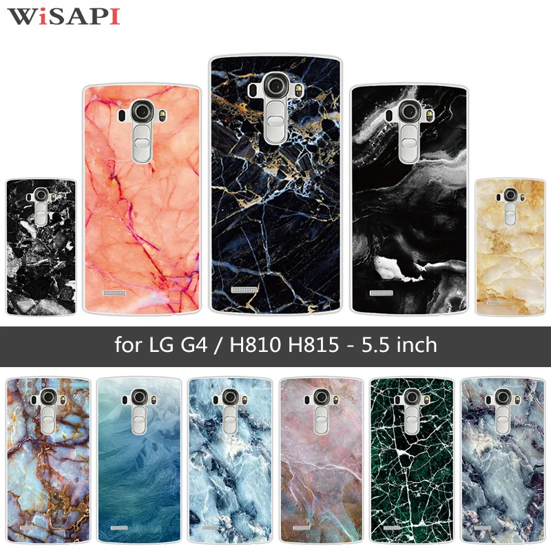 5.5 inch For LG G4 Case Covers Marb Back Cover H810 H815 Cases Mobile Phone Slim Clear Silicon Protector Funda Capa |