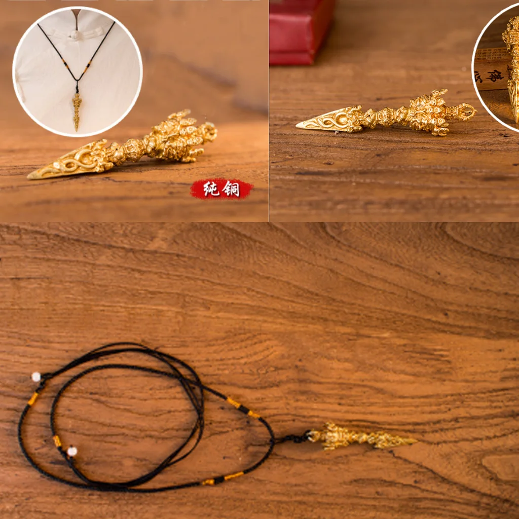 ##BUY Nepal Copper Vajra Pestle Pendant Necklace Prayer Amulet Pendant Necklace Fashion Jewelry For Women Men Gifts