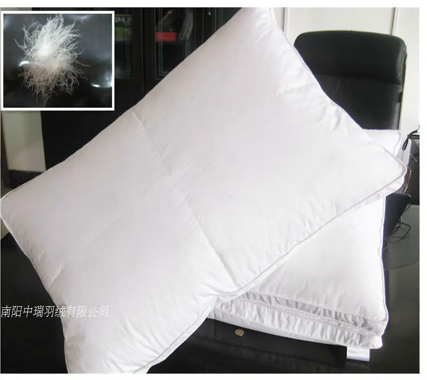 

High-grade Hotel useing / white entresol down pillow & three-dimensional & 74*48CM single pillow Price