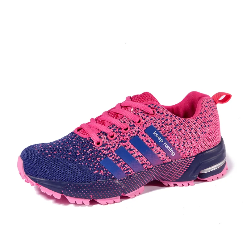 Спортивная обувь для мужчин и женщин; сезон осень-зима; тренировочные кроссовки пропускающие воздух беговые для улицы; теннисные туфли - Цвет: purple