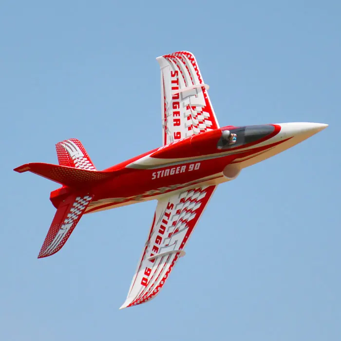 Электрический радиоуправляемый самолет Stinger 90 мм металлическая модель самолета