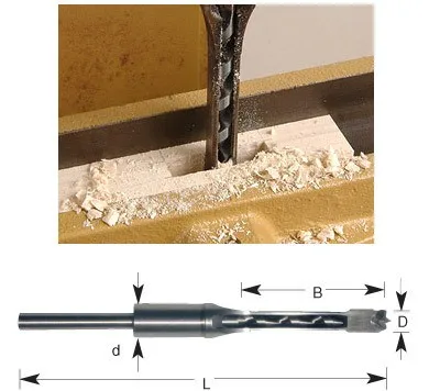 

Fixmee 10mm HSS Mortising Drill Bit Chisel Cut Square Hole Cutter Mortise Tenon Joint