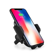 Инфракрасное зондирование Беспроводное зарядное устройство для телефона держатель для Iphone для samsung Air Vent/автомобильные аксессуары навигатор Brack