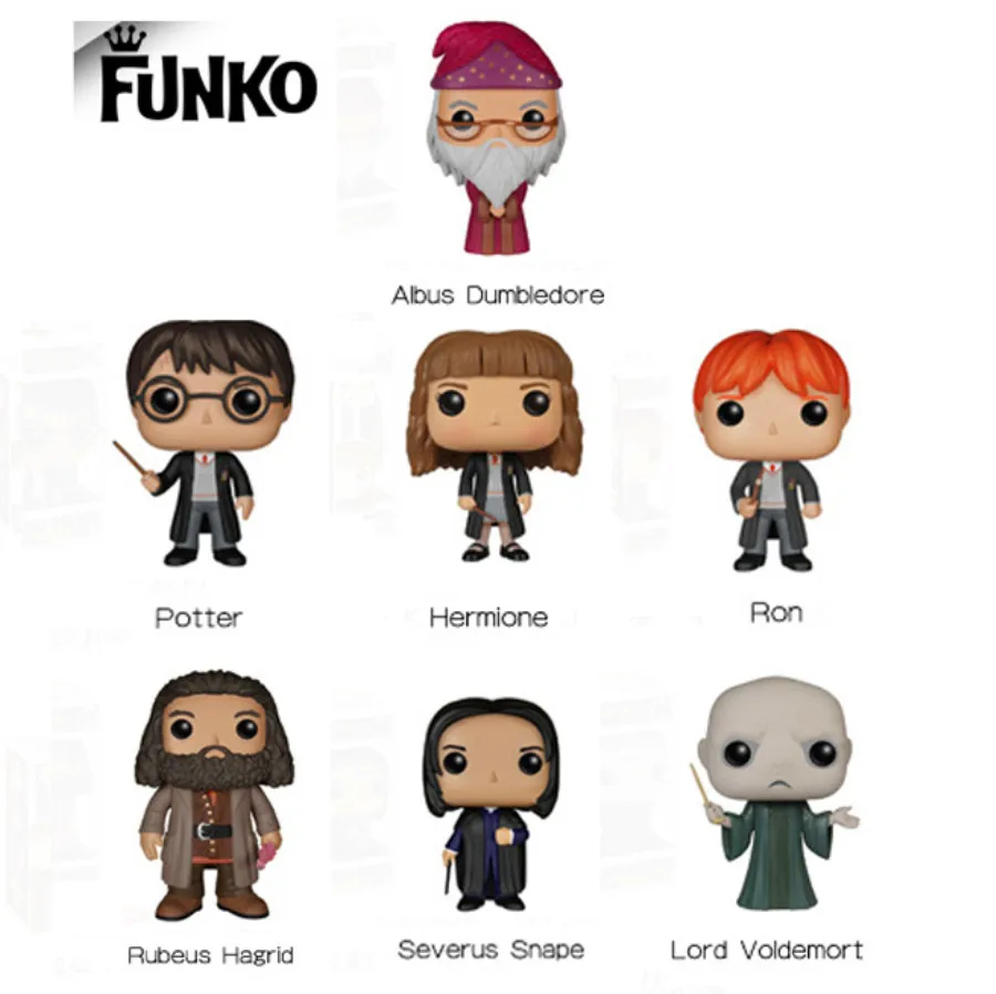 

10CM Harri Potter Series Action Figure Dolls Dobby Luna ALBUS DUMBLEDORE Snape Hermione RonKids Baby Toys Figure Collection