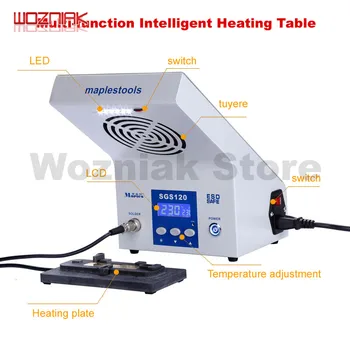 

3IN1 intelligent heating table demolition welding platform A8 A9 A10 CPU NAND BGA Mainboard Rework Platform For iPhone 8P 7 6s