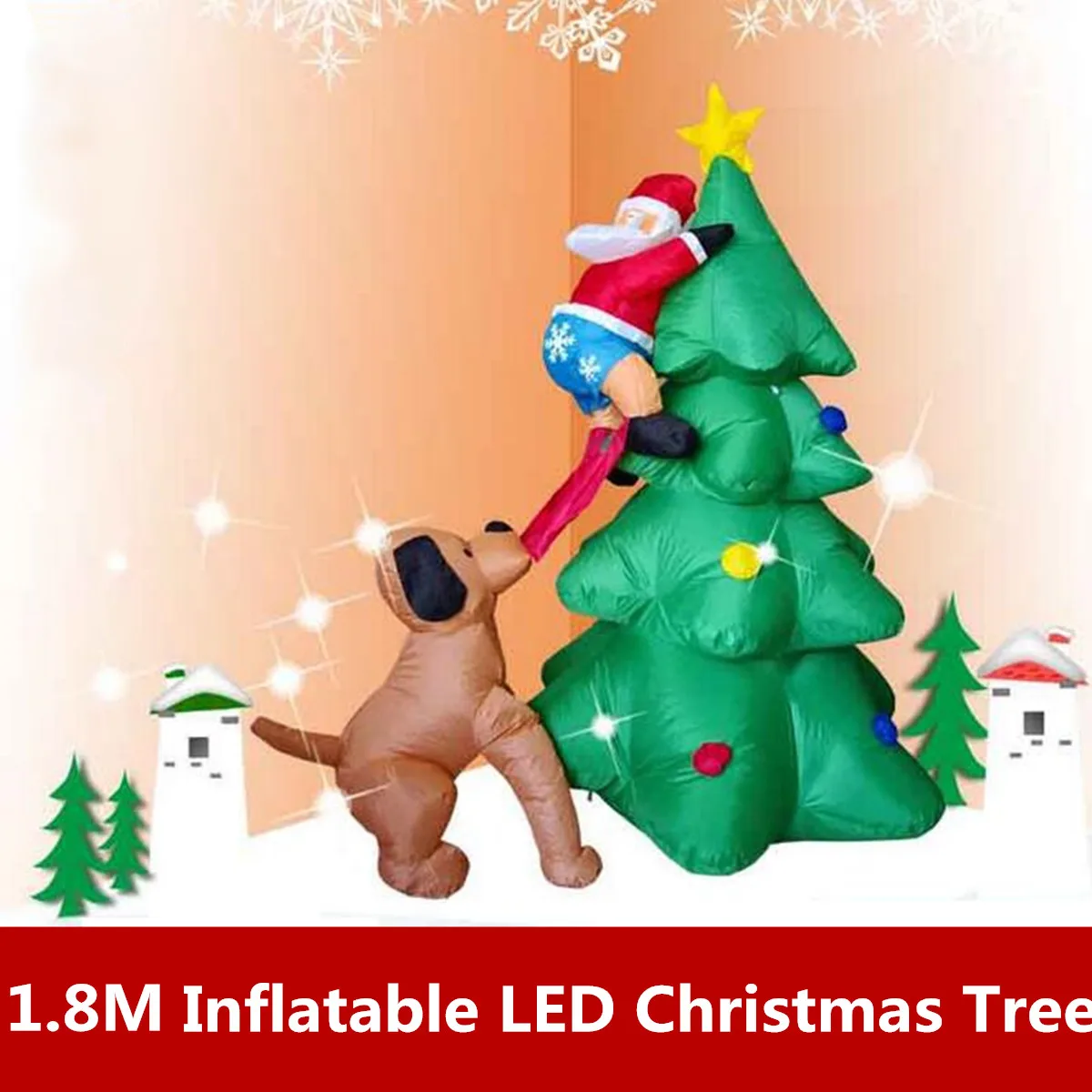 

LED Light Giant Christmas Tree Inflatable Birthday Wedding Christmas Party Props Yard Home Decor New Year Holiday Lighting