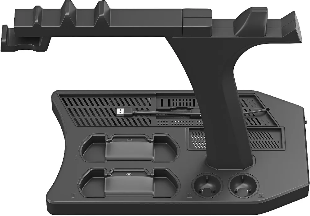  PSVR PS4 Pro Slim Charging Display Stand Showcase for PS4 VR Playstation 4 Vertical Stand Fan Coole