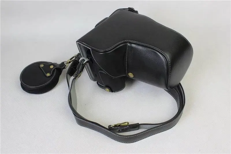 Genuine Real Leather Camera Case Bag Cover For Panasonic GH5 Lumix GH 5