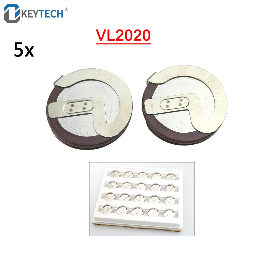 OkeyTech 5PCS LOT Original ML2020 2020 90 Degrees Pins Replace VL2020 Rechargeable font b Battery b