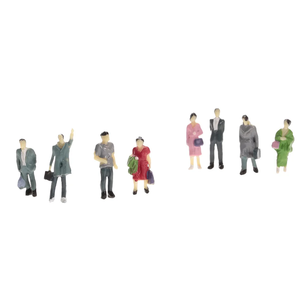 

24Pcs 1:87 Scale Painted Model People Train Passengers Figures Classical Collection Toys for Kids Small People