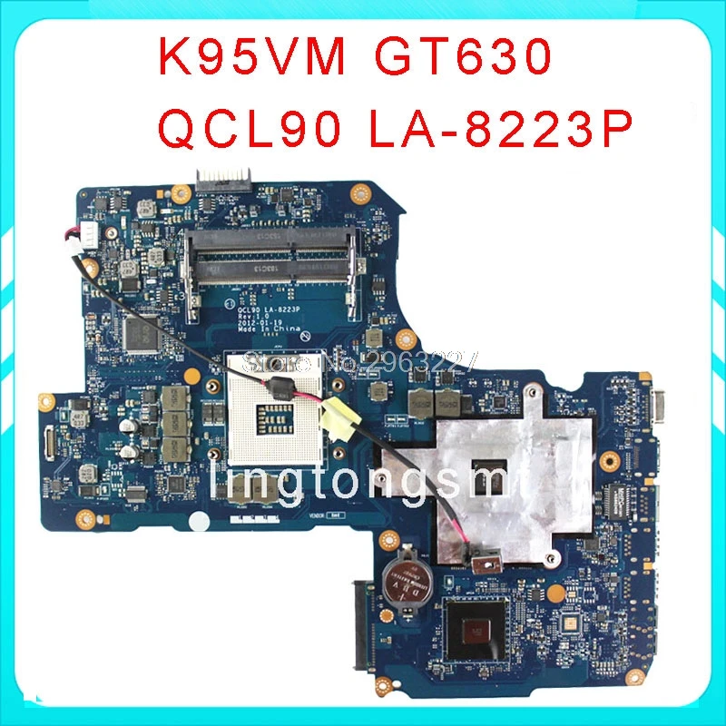 LA-8223P K95VM Motherboard For ASUS R900V K95V K95VJ K95VM K95VB Laptop motherboard Mainboard test OK GT630M HM76 4*Slots