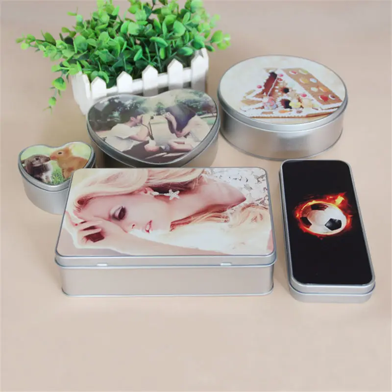 Железный контейнер для сублимации термопечать коробка конфет DIY