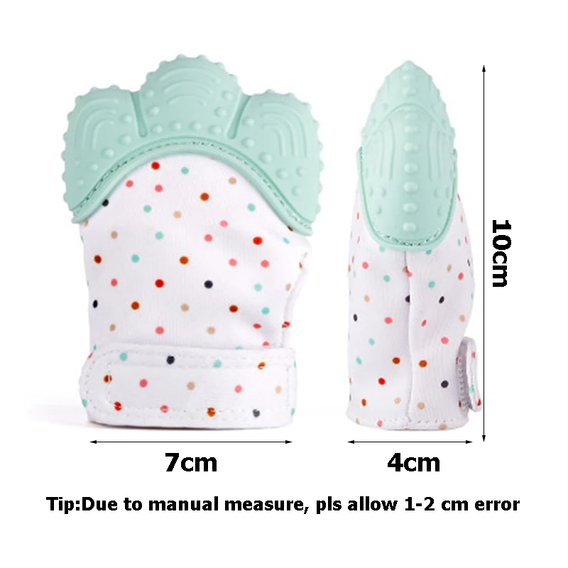 Food Grade Silicone Baby Molar Gloves Silicone Teether Gloves For 6 Months Infant Dental Care Toothbrush Durable BPA Free WT0400 (1)