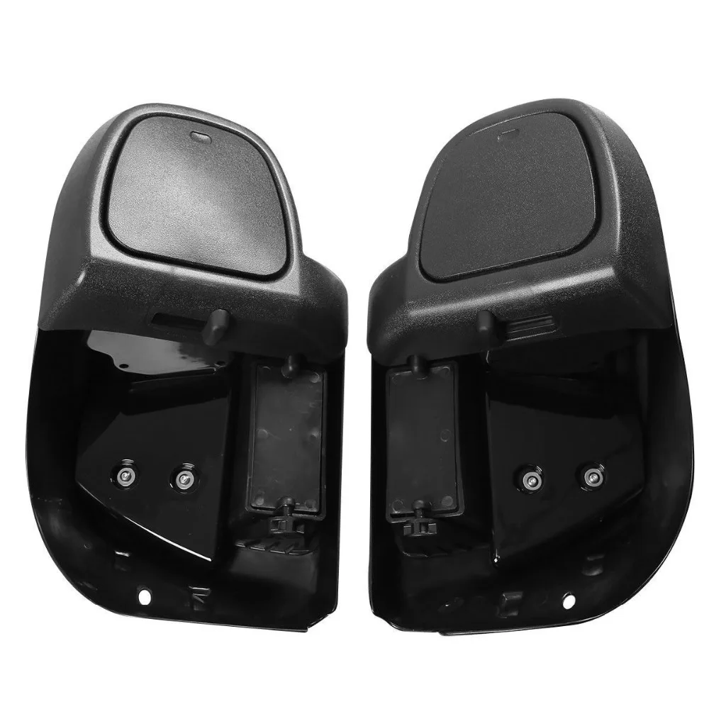 Черный нижний вентилируемый обтекатель ноги коробка перчаток для Harley Touring Road King Street Electra Glide Ultra FLTR FLHX FLHT FLHR