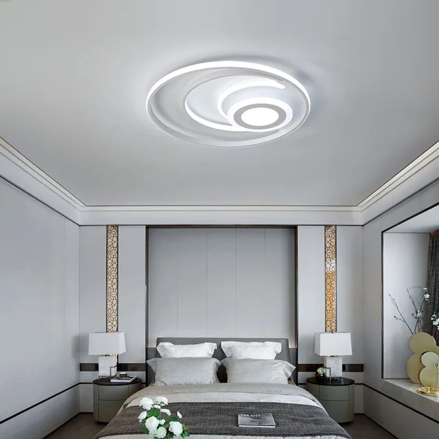 

New Round Modern led Ceiling Lights For Living room Bed room light home lighting white Aluminum high brightness Ceiling Lamp