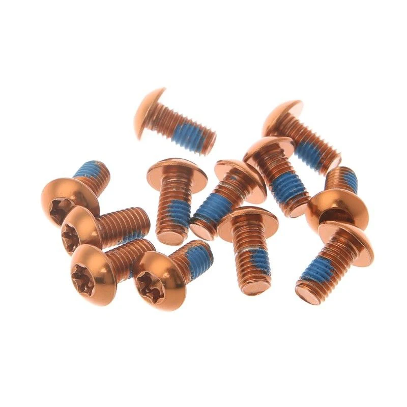 

12pcs Alloy Brake Disc Screws Metal Colors Bolt Rotor For Bike Bicycle Brake