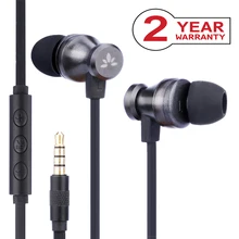 Avantree Metal In Ear Headphones, Noise Isolating Wired Earbuds with Microphone, Stereo Earphones for Crystal Clear Sound