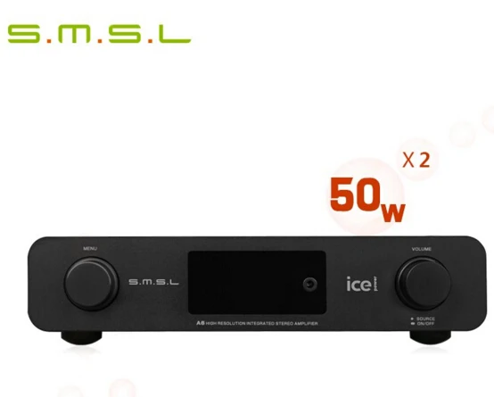 SMSL A6 Hi-Fi DSD512 Цифровой усилитель с ICEPOWER 50AS * 2 SE Поддержка модуля PCM32Bit/384 кГц LP