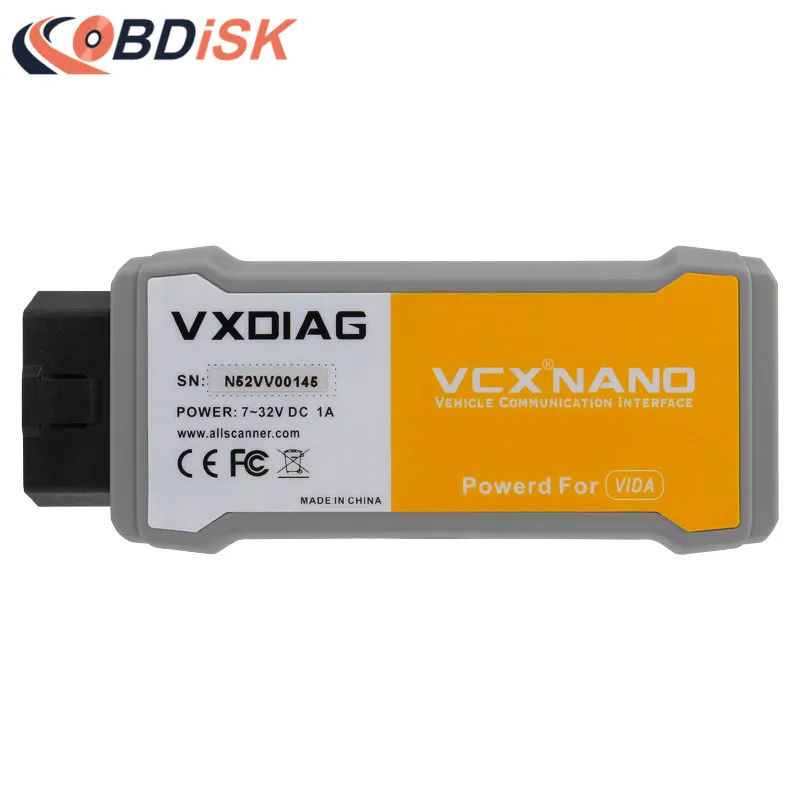 

2018 New Released VXDIAG VCX NANO Diagnostic Tool for Volvo with Multi-language smae function as Vida Dice 2014D Scanner