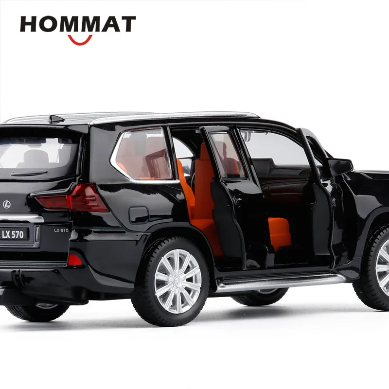 HOMMAT Simulation 1:32 JACKIEKIM Lexus LX570 внедорожный внедорожник модель автомобиля сплав литье