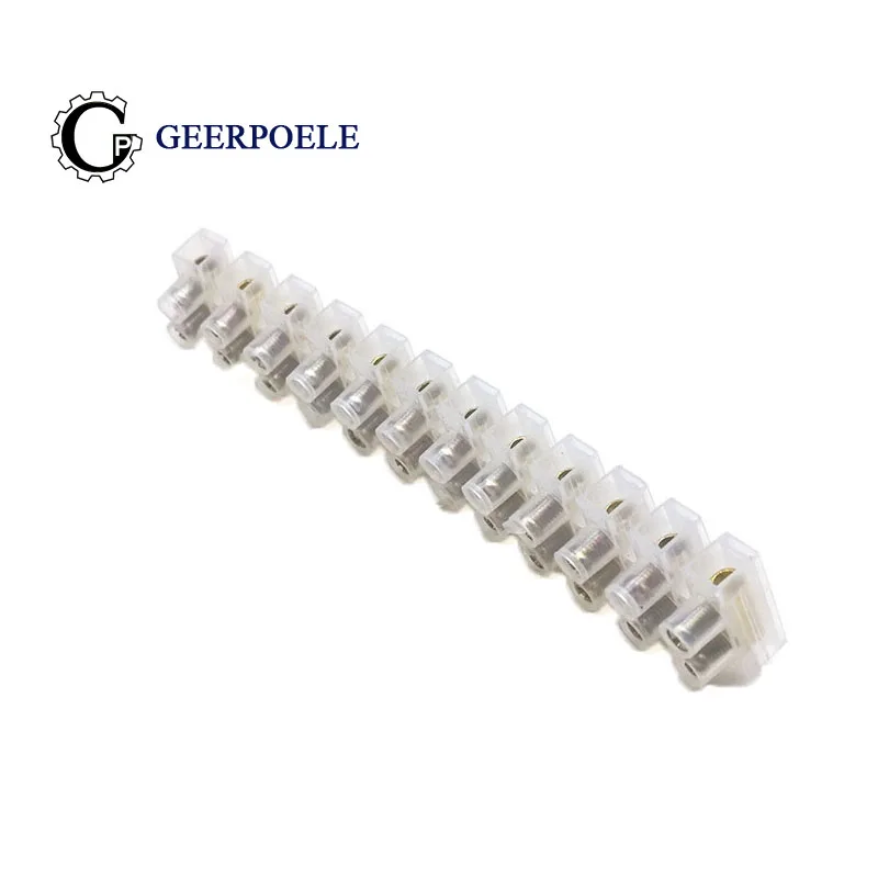 2 pcs/lot X3-1012 12P Wiring Terminal row Splice Terminals Wire Connector Flame Retardant Plastic Screw Block copper | Обустройство