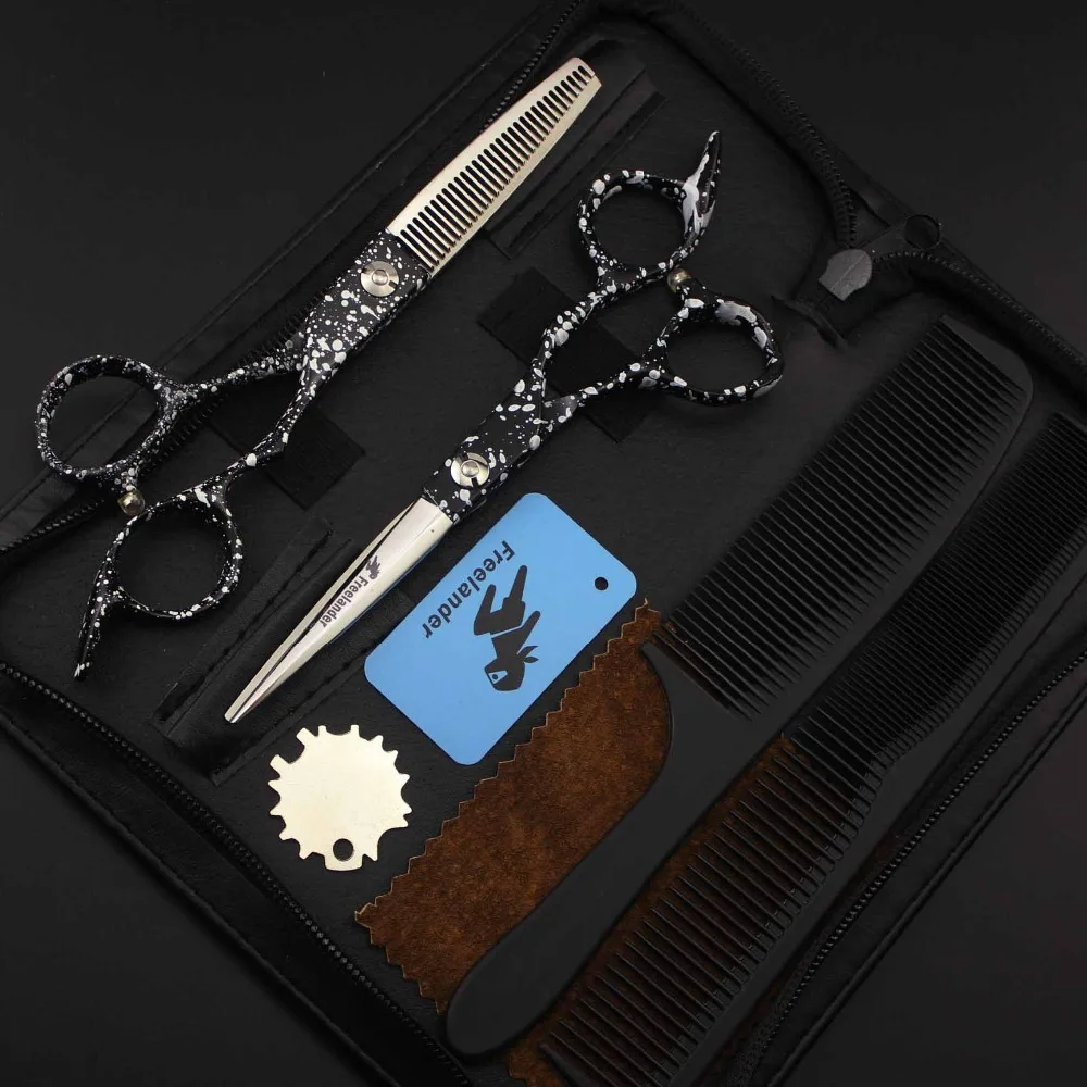 

6.0in. Freelander Profissional Hairdressing Scissors Hair Cutting Scissors Set Barber Shears High Quality Salon