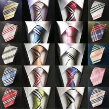 Men Tartan Check Grids Plaid Print Wide 8cm Party Wedding Necktie Tie BWTHZ0011