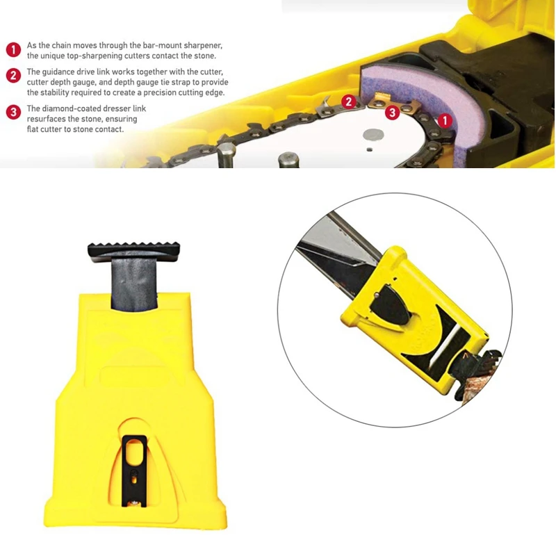 

Chainsaw Teeth Sharpener Sharpens Chainsaw Saw Fast Grinding Chain Tool System Abrasive Tools Dropshipping