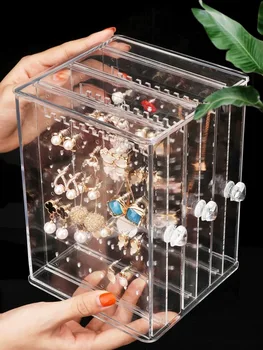 

PS Material Earring Storage Box Jewelry Display Holder Earrings Jewelry Organizer Earring Showcase Earring Stand Box
