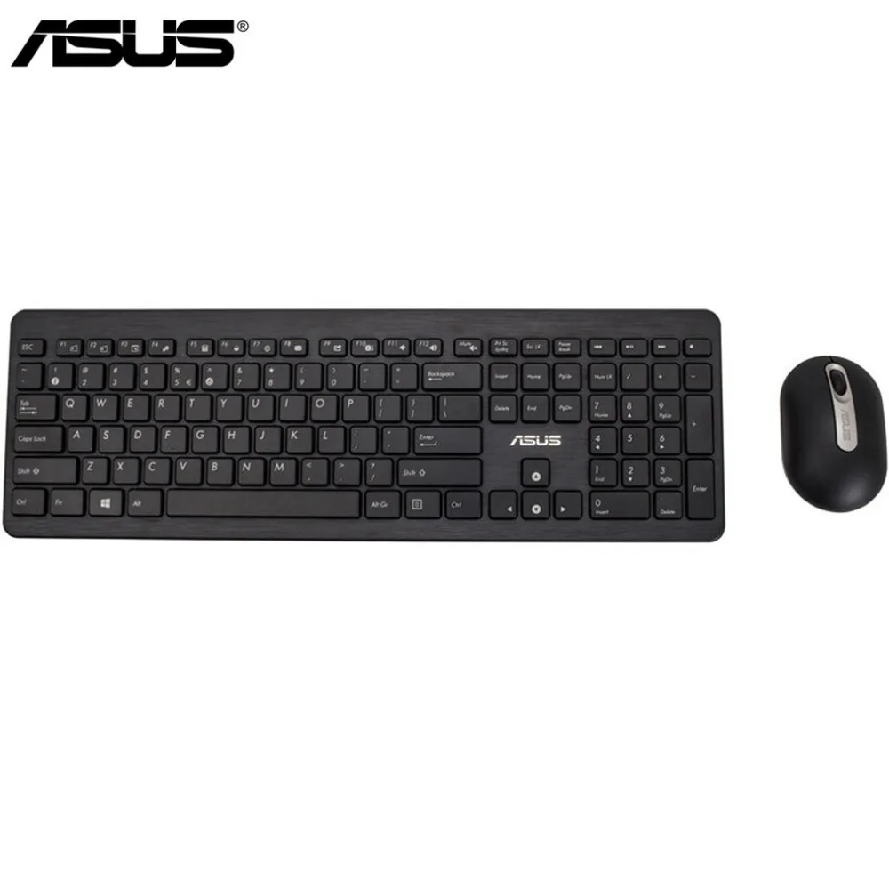 

Asus W2000 Ultra Slim 2.4GHz Wireless Keyboard + Wireless Mouse Gaming Set Portable Ergonomic Computer Keyboard with 104 Keys