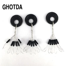 GHOTDA, 20 комплектов, 120 шт., резиновая пробка, стойкое рыболовное оборудование, космические бобы
