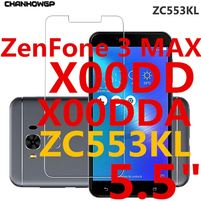 Закаленное Стекло для ASUS Zenfone 3 Max X008D X00DD Z010D ZC520TL лазерный ZC551KL Go X00AD ZB500KL ZB452KG G550KL Экран протектор - Цвет: zenfone 3 max 5.5in