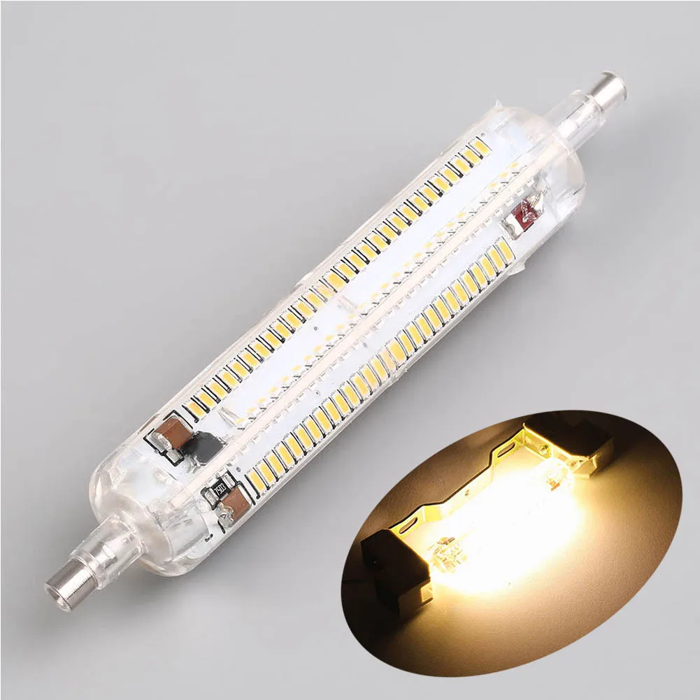 

Newest R7S-3014-228 15W 118mm LED Corn Bulb Light Dimmable 360 Lighting Spotlight Replace Halogen Lamp Floodlight --