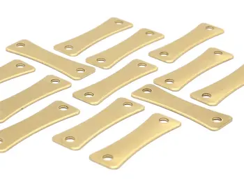 

30 Raw Brass Stamping Blank Connectors (23x7x0.60mm)
