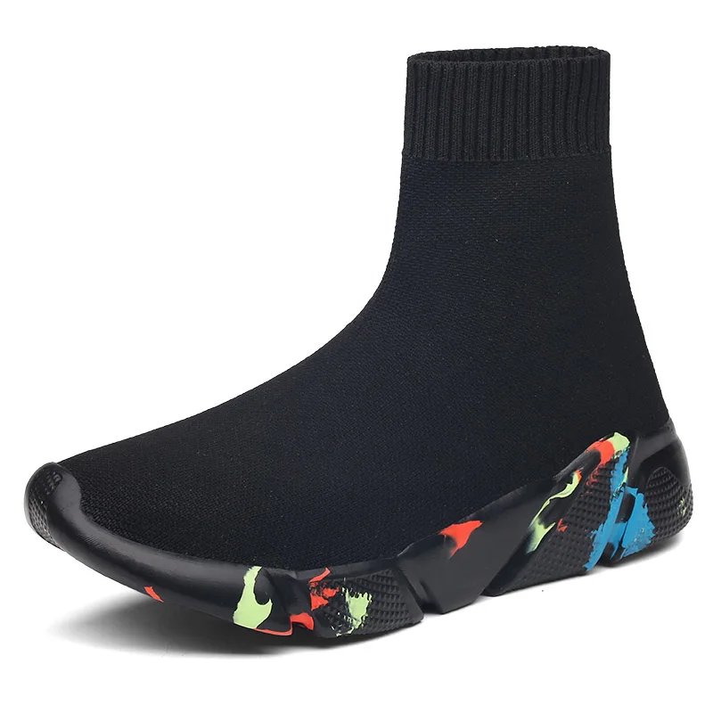 Брендовая дышащая спортивная обувь для мужчин унисекс дышащие сетчатые женские носки кроссовки уличные беговые кроссовки - Цвет: camouflage