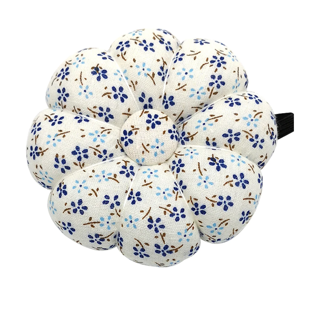 Ткань тыква форма милый сладкий держатель булавки подушки носимые иглы Pincushion для шитья квилтинга Pin держатель Полька Орхидея цветение