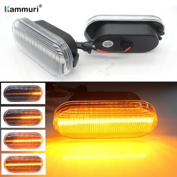 

Flowing Water Car Side Marker Light Blinker Amber Smoke LED Dynamic Turn Signal Lamp for VW Bora Golf 3 4 Passat 3BG Polo SB6