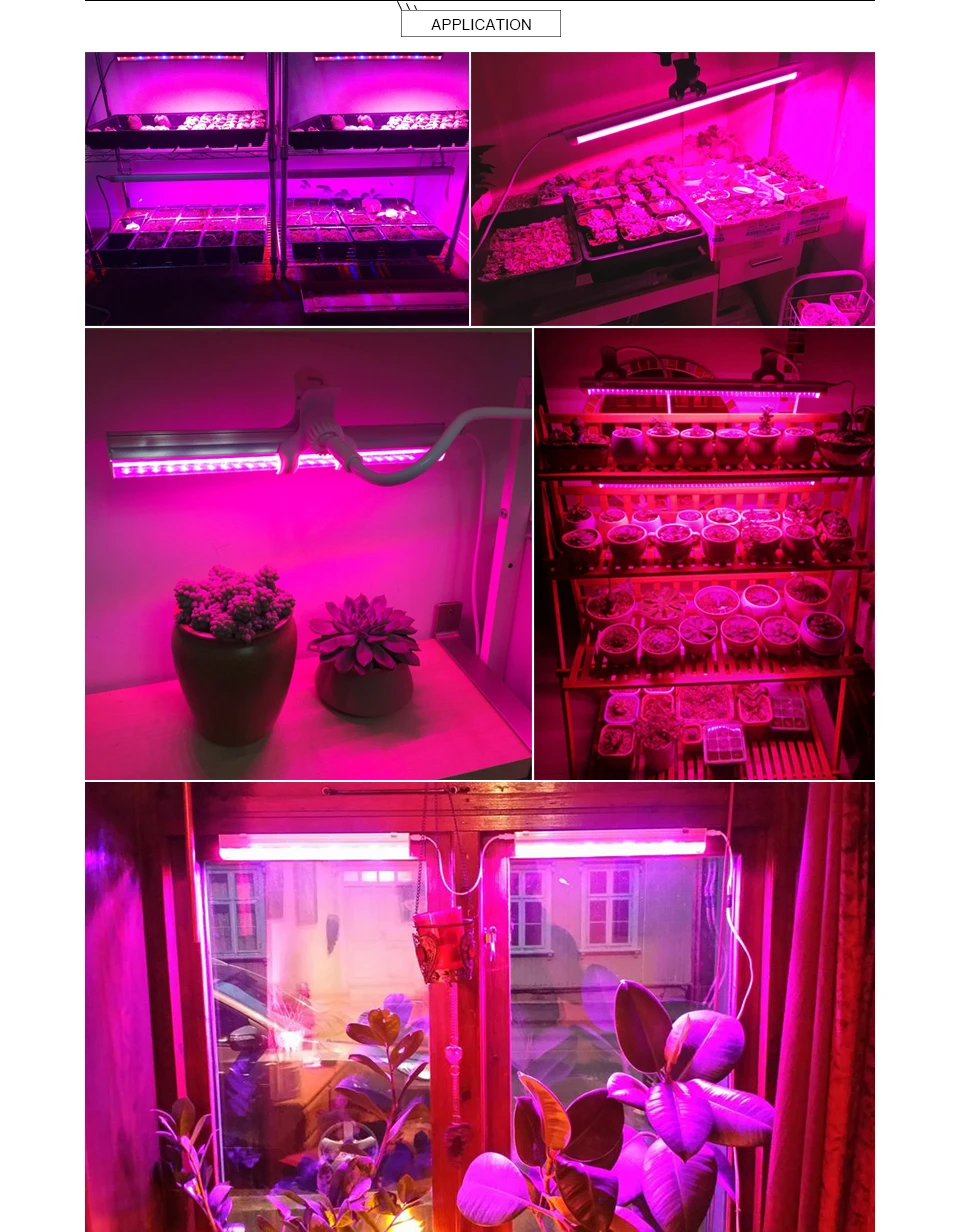 110V 220V LED Tube bulb Full Spectrum LED Plant Grow light Indoor Greenhouse Seeding Flower Hydroponics grow lamp bar light