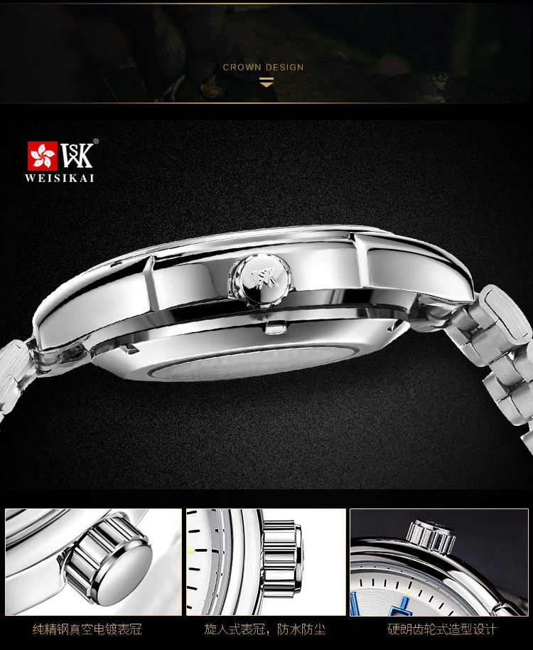 07Top Brand Luxury Mechanical Watches Fashion Business Casual Sports Dress Automatic Self Men Watch Durable Classic Montre Homme