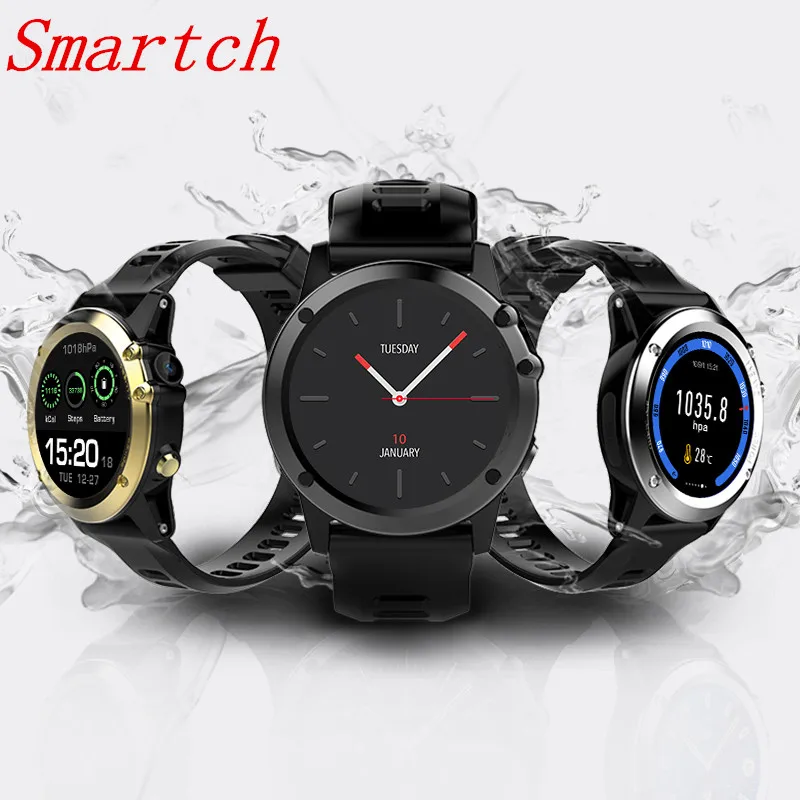  Smartch H1 Smart watch Android MTK6572 512MB 4GB ROM GPS SIM 3G Altitude WIFI IP68 waterproof 5MP C
